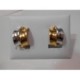 PENDIENTES ORO CIERRE OMEGA BICOLOR - 0552496P