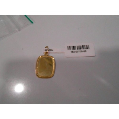 CHAPA ORO RECTANGULAR 15x18mm LADOS CHAT - 152-00700-20