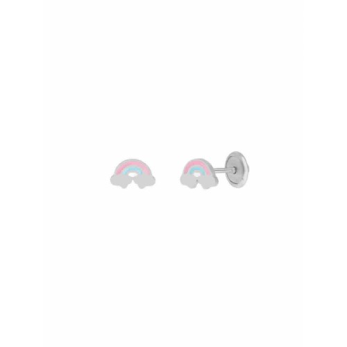 Pendiente Plata Arcoiris - D03401/AK