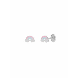 Pendiente Plata Arcoiris - D03401/AK