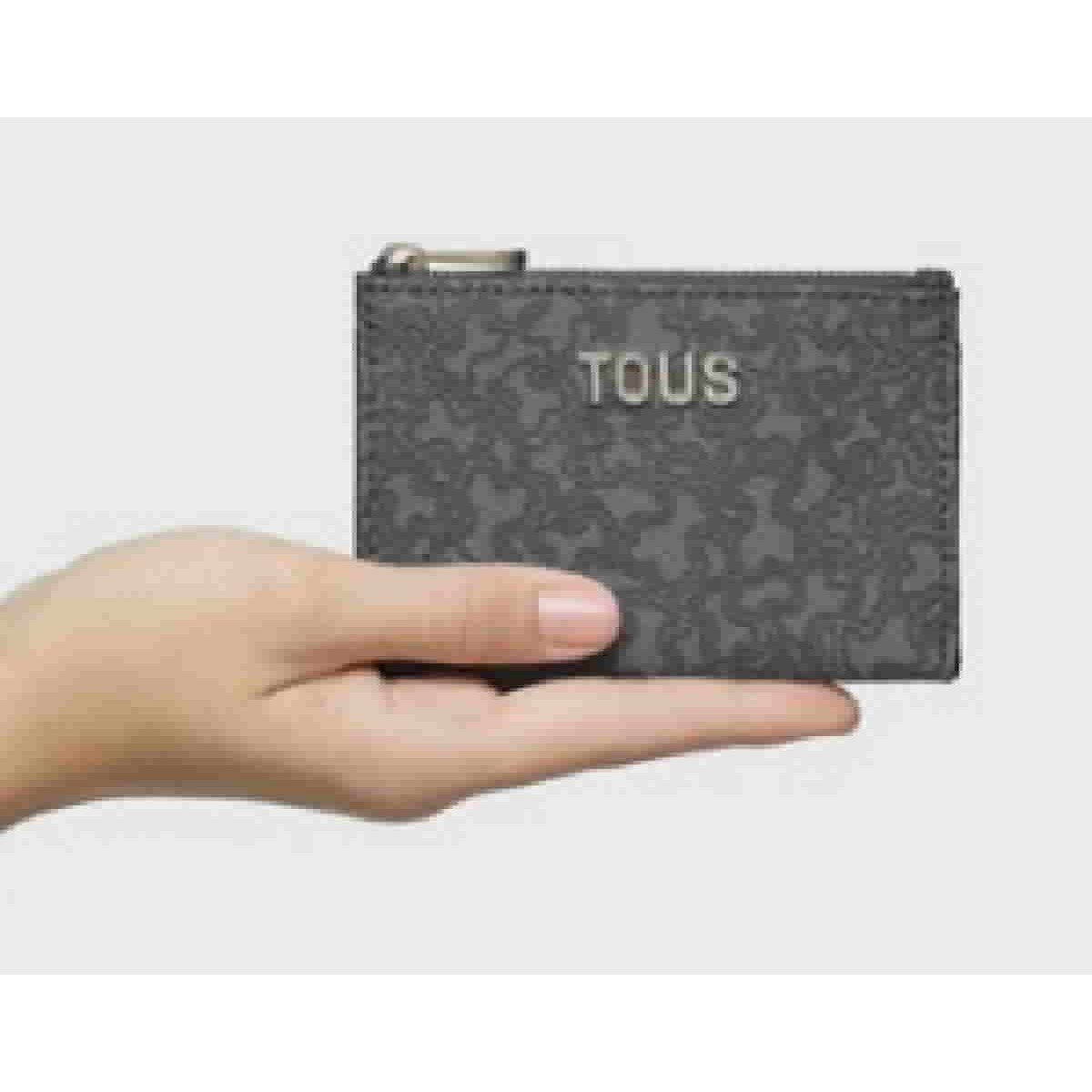 Monedero Tarjetero TOUS Kaos Mini Lines Gris Oscuro - 2002184248