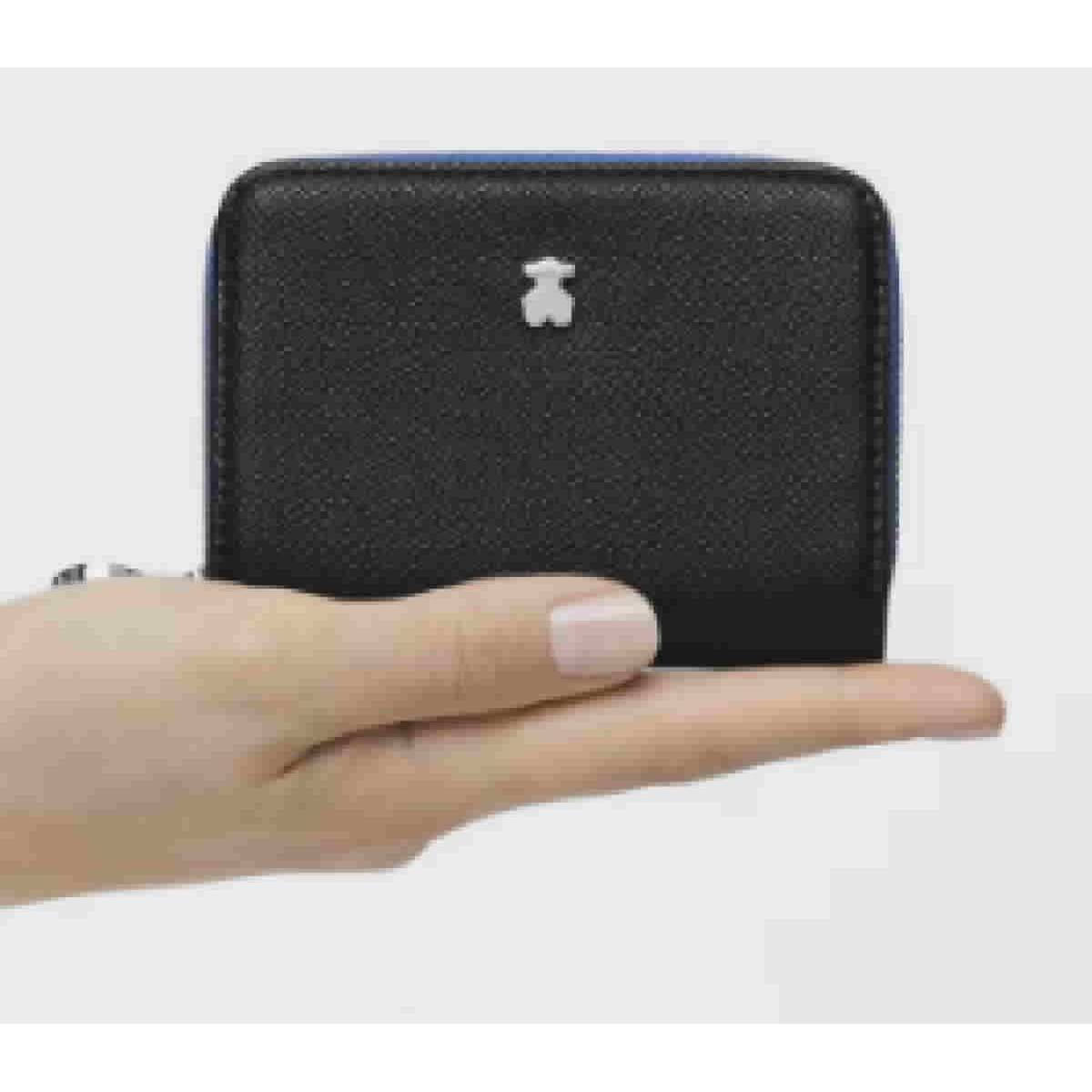 Monedero mediano New Dubai negro y azul - 2001690051