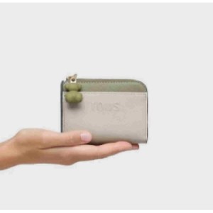Monedero grande topo y verde Audree Saffiano - 2002361443