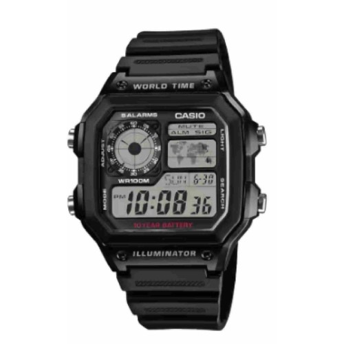 RELOJ CASIO DIGITAL AE-1200WH-1AV - AE-1200WH-1AVE