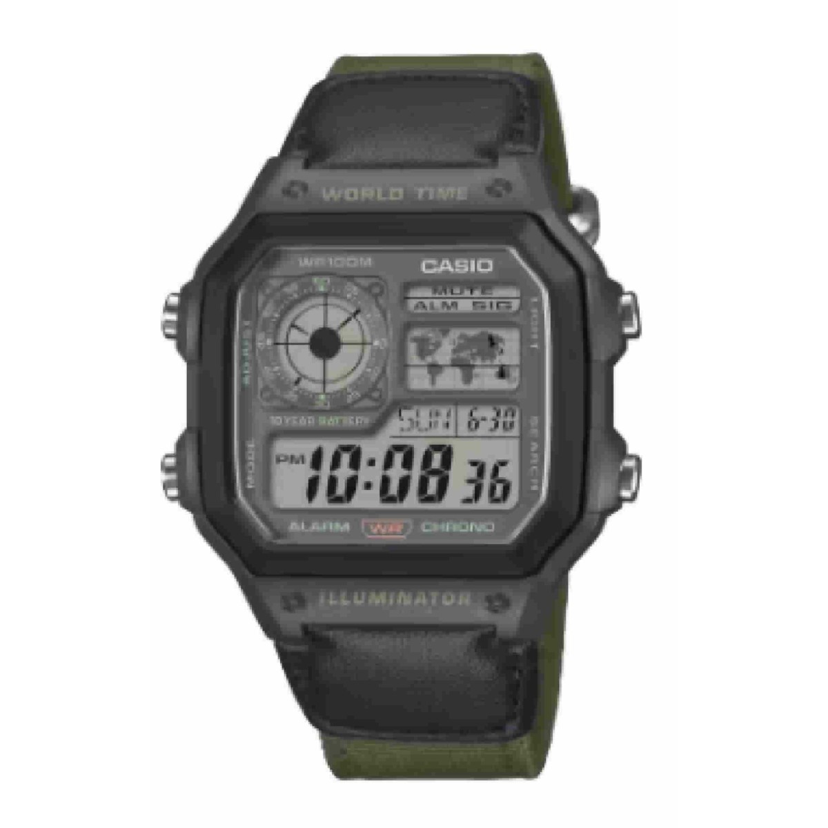 RELOJ CASIO DIGIRAL AE-1200WHUB-3AV - AE-1200WHUB-3A