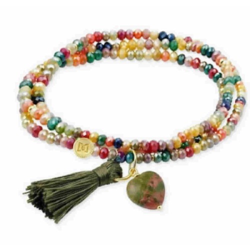 Pulsera Marina García Zen Tutti Fruti y Piedra Natural - 91290U44