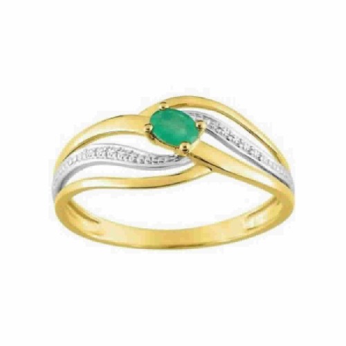 Anillo oro 18 KT  Esmeralda - 08PT21BE-14