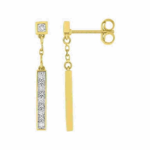 Pendientes largos con diamantes - RX313BB4