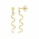 Pendientes largos espiral oro 18 kt - 11837 Pendientes largos espiral oro 18 kt - 11837
