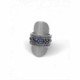 Anillo Top Silver Piedras Ovales Azules - AN6530P Anillo Top Silver Piedras Ovales Azules - AN6530P