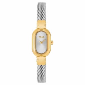 Reloj analógico joya con brazalete de acero y acero dorado Oval Icon - 3000145300