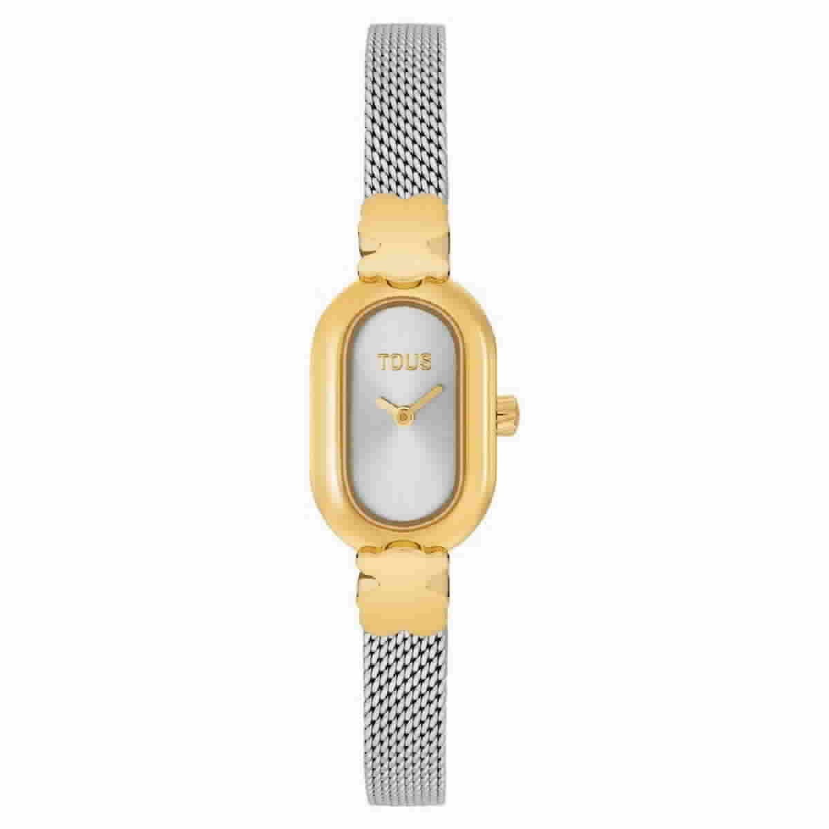 Reloj analógico joya con brazalete de acero y acero dorado Oval Icon - 3000145300
