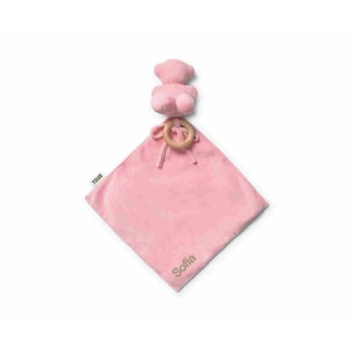 Doudou TOUS Baby con Anilla de Madera Personalizable RosaTOUS - 2002421103