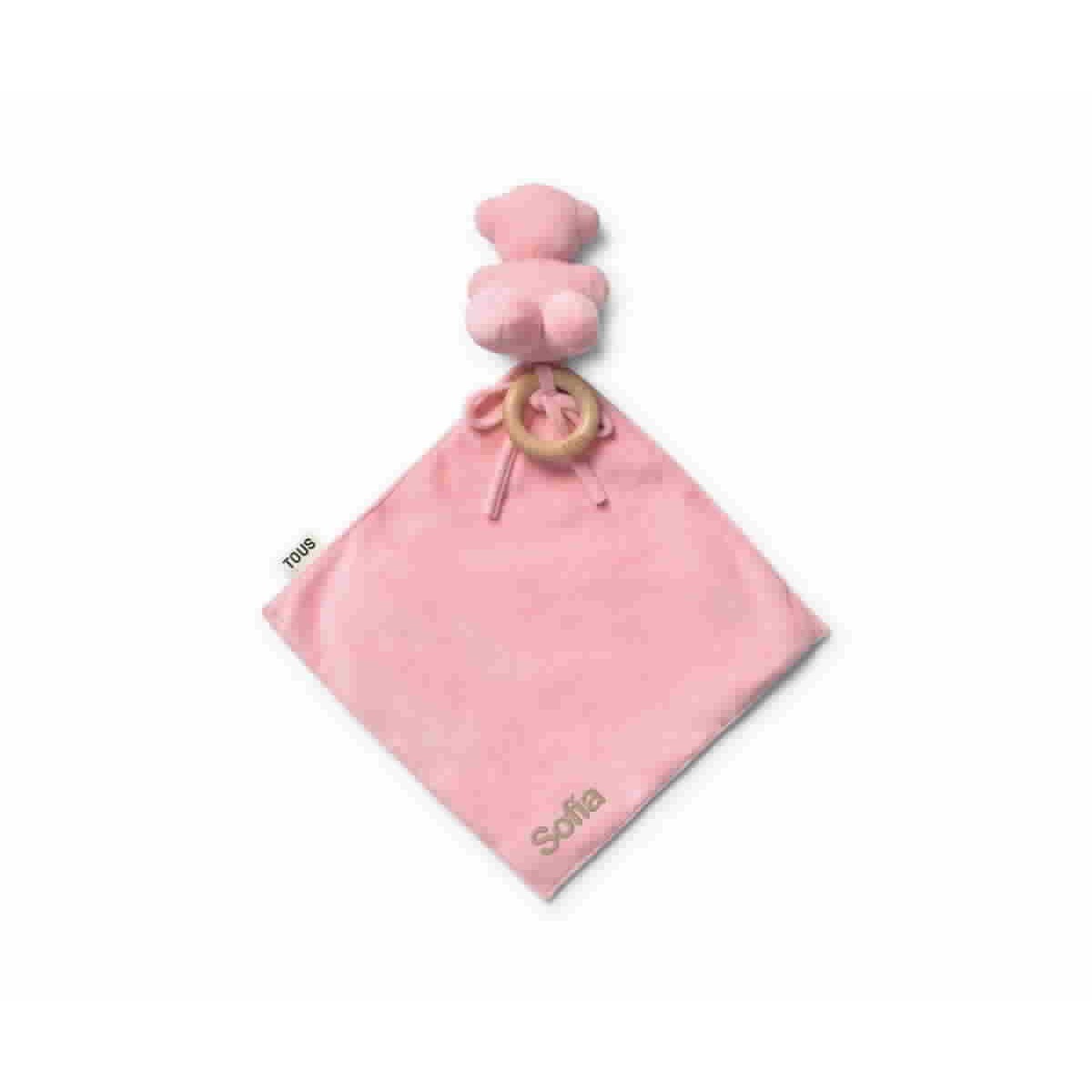 Doudou TOUS Baby con Anilla de Madera Personalizable RosaTOUS - 2002421103